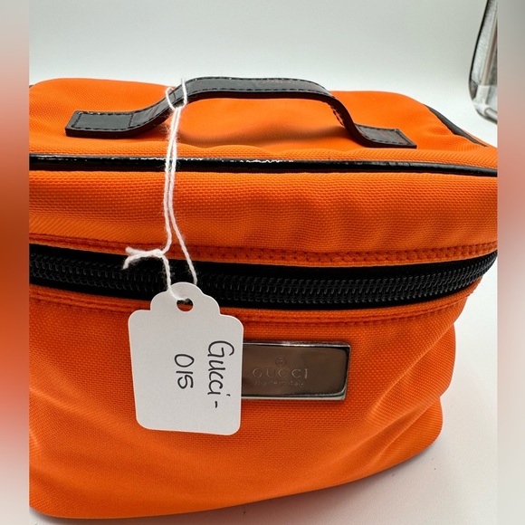 Gucci-Authentic- Canvas cosmetic case - orange - Picture 14 of 14